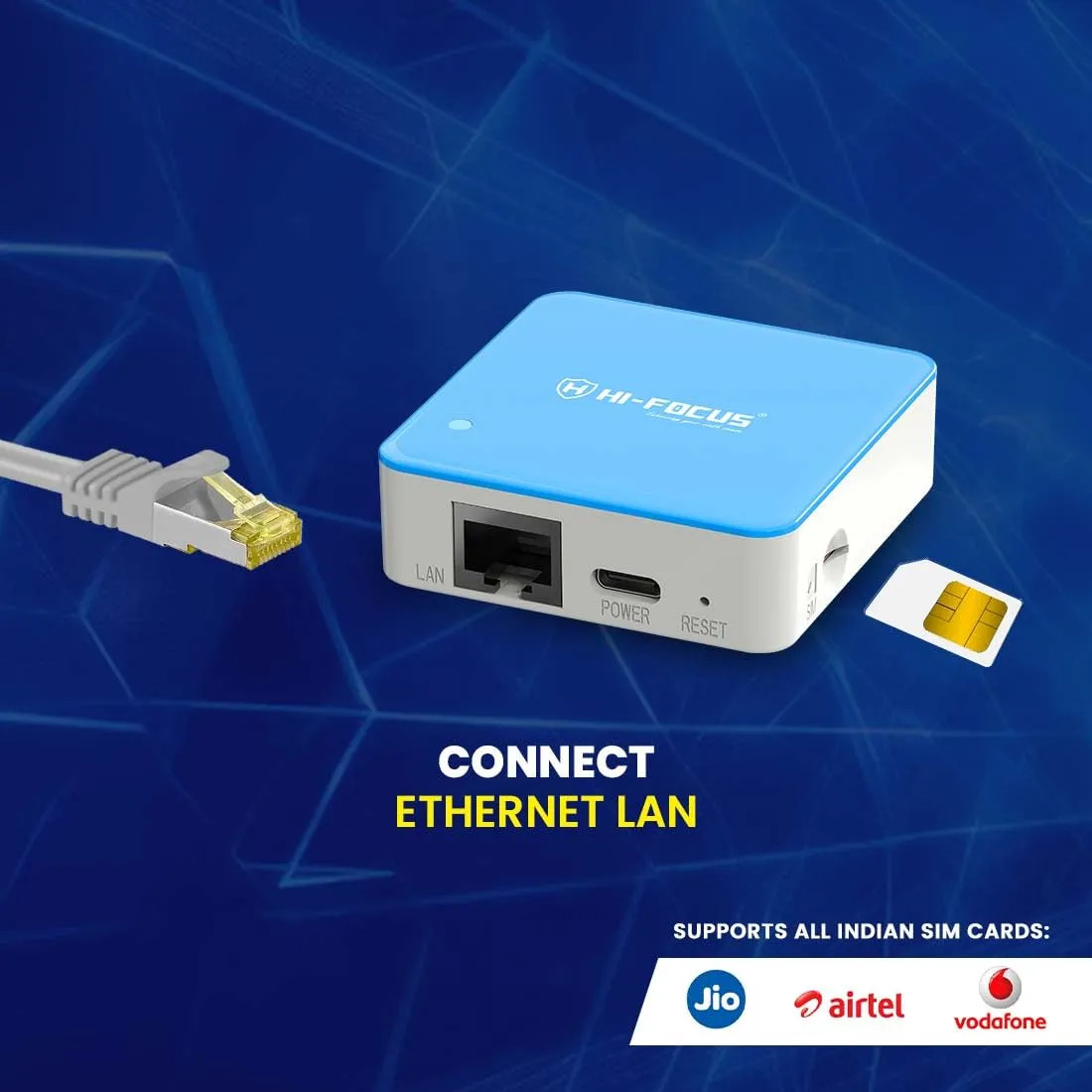 Hi-Focus Sim Router 4G | 5G 150 Mbps view 3
